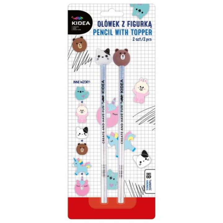 Ceruzakészlet, Kidea, HB, Multicolor, 2 db