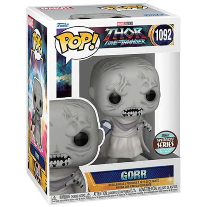 Фигурка #1092 Gorr, Thor: Love and Thunder Marvel, Funk Pop!, Винил, 9 cm, сив
