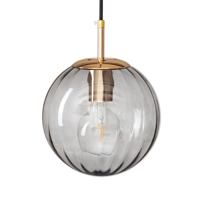 Pendul, Ledigo, Sticla, Gri/Negru