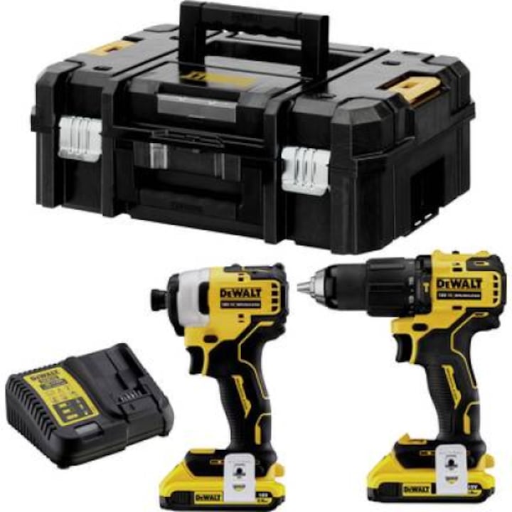 Dewalt DCK2062D2T Akkus ütvecsavarozó, Akkus ütvefúró-csavarozó Lítiumion (DCK2062D2T-QW)