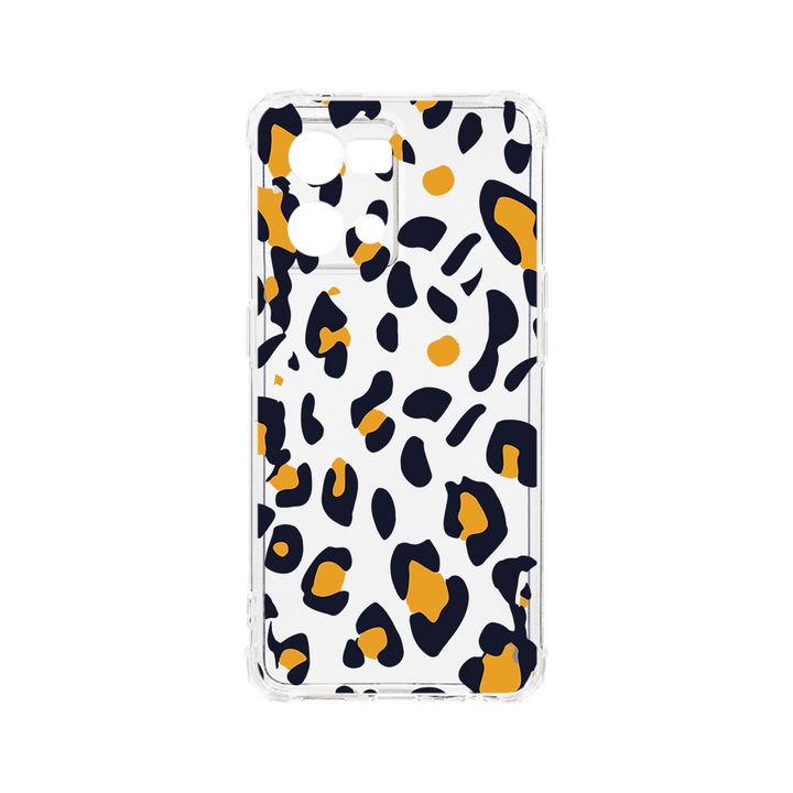 Husa BestCase® Anti Shock 1.5MM, Compatibila Cu OPPO Reno 7 4G, Leopard Pattern, Rezistenta La Socuri, Protectie Camera, AS 1031