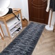 Dywany Łuszczów Csúszásgátló futó szőnyeg TRIBE antracit 67cm, 67x100 cm