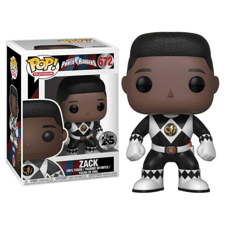 Játékfigura Funko POP! Power Rangers Zack 672, vinyl, 10cm