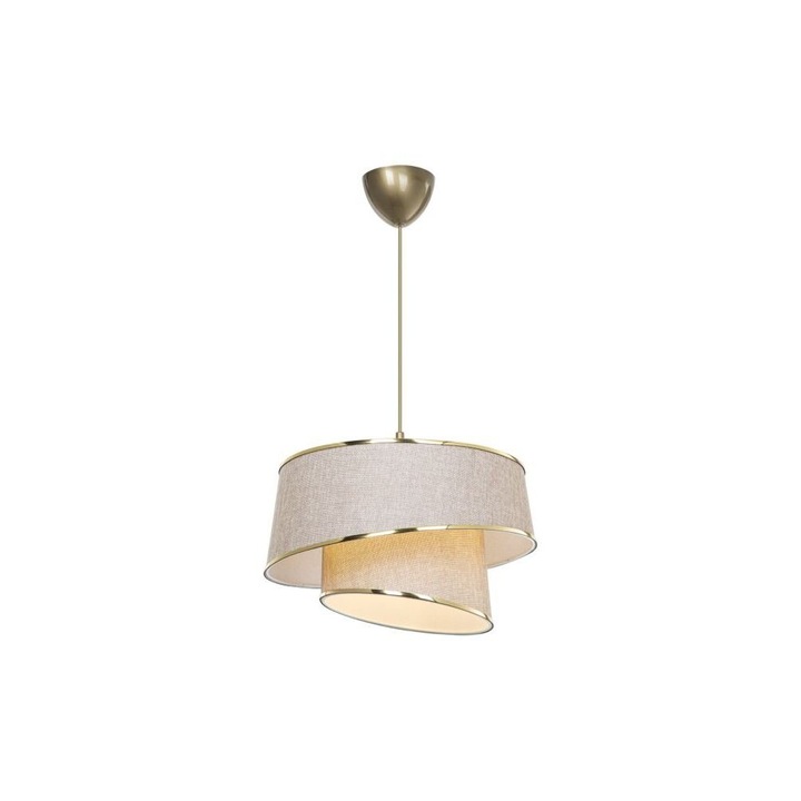 Lustra Squid Lighting Lima, 32.5 x 32.5 x 65 cm, poliester/PVC, Auriu-bej