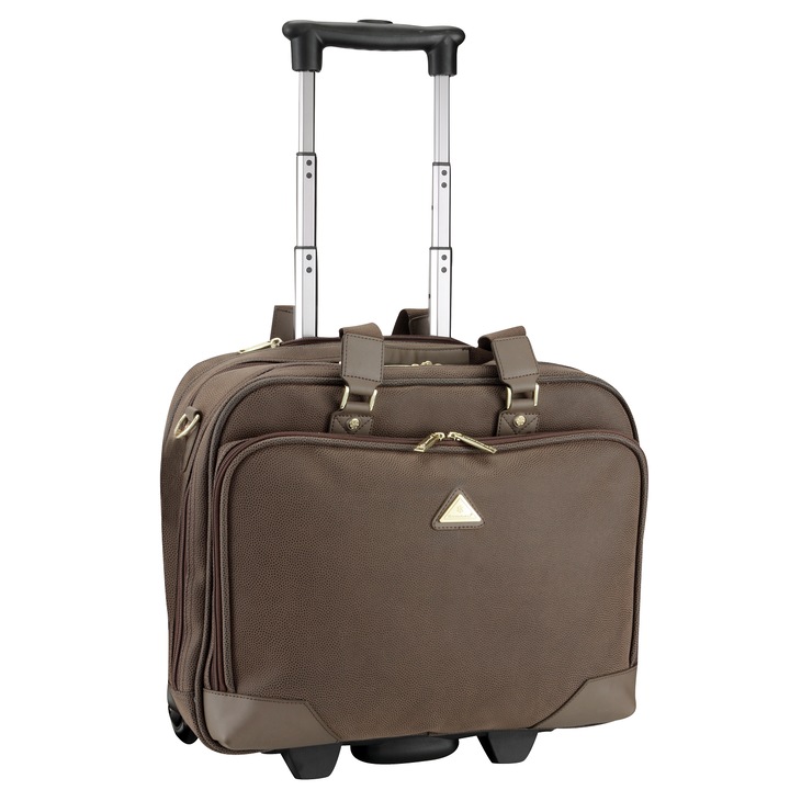 Gurulós aktatáska, Snowball, SW12040, barna