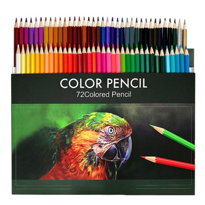 Darklove Rajz ceruzakészlet, Ultra-ellenálló belső, vázlatokhoz, művészetekhez, kifestőkönyvek felnőtteknek, 72 részes, többszínű