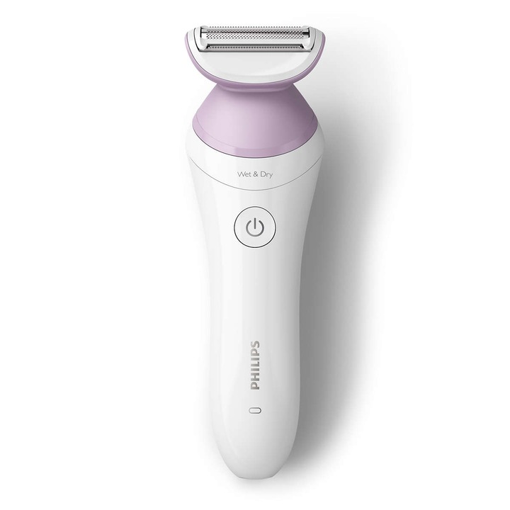 Philips SatinShave Advanced BRL136/00 női elektromos borotva, Fehér/Lila