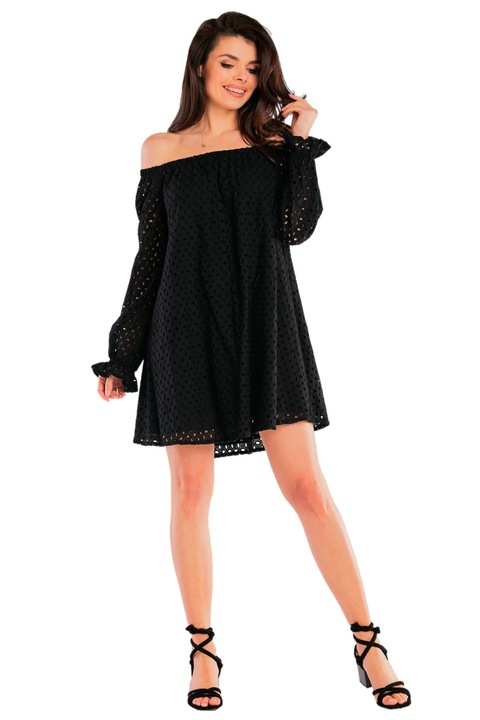 Rochie Awama, Bumbac, Negru, Negru