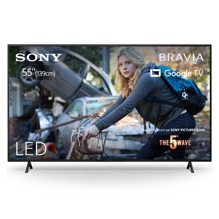 Televizor Sony BRAVIA LED 55X75WL, 139 cm, Smart Google TV, 4K Ultra HD, Clasa G (Model 2023)