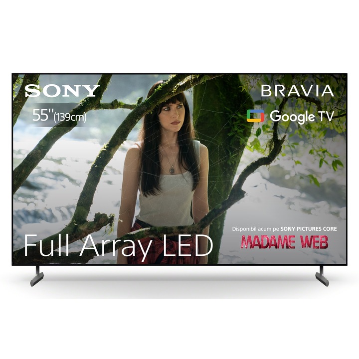 Televizor Sony BRAVIA LED 55X85L, 139 cm, Smart Google TV, 4K Ultra HD, 100Hz, Clasa F (Model 2023)