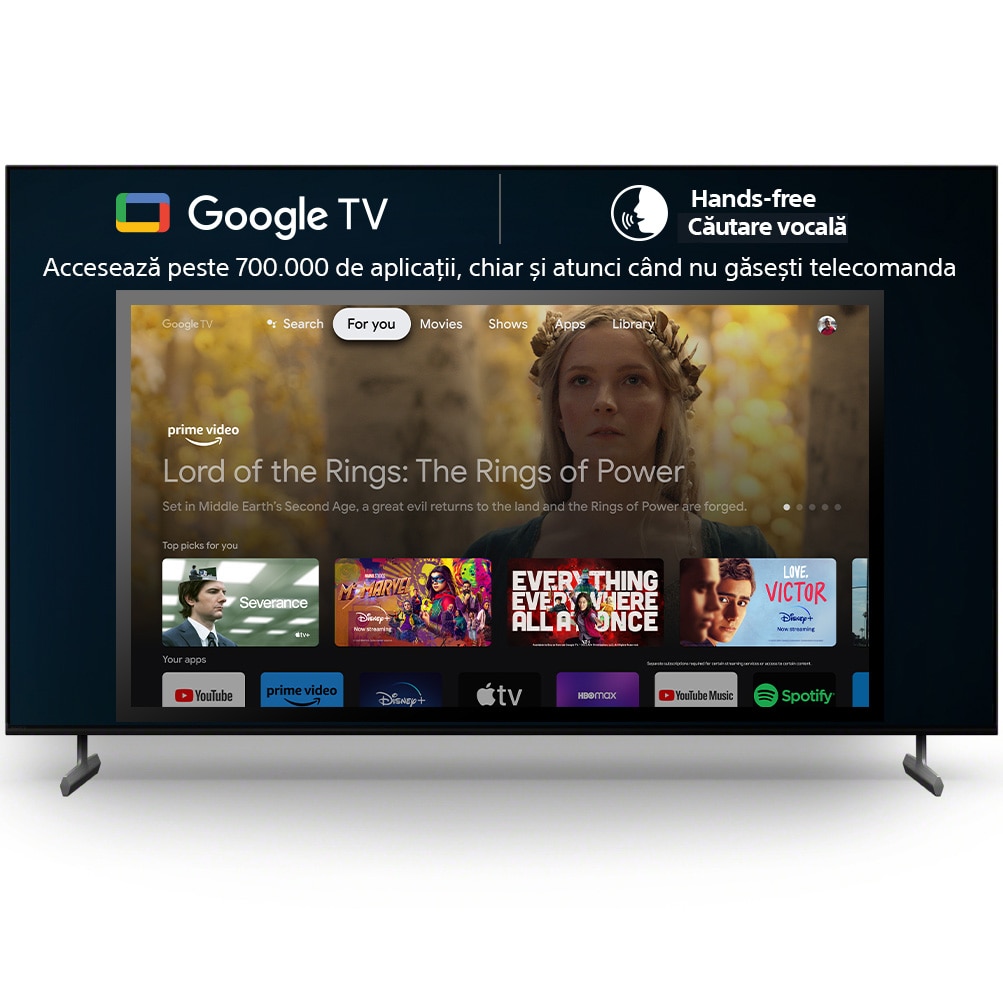 Televizor Sony BRAVIA LED 55X85L, 139 cm, Smart Google TV, 4K Ultra HD, 100Hz, Clasa F