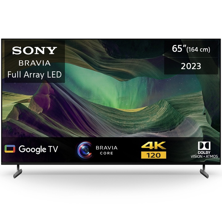 Televizor Sony BRAVIA LED 65X85L, 164 cm, Smart Google TV, 4K Ultra HD, 100Hz, Clasa F (Model 2023)