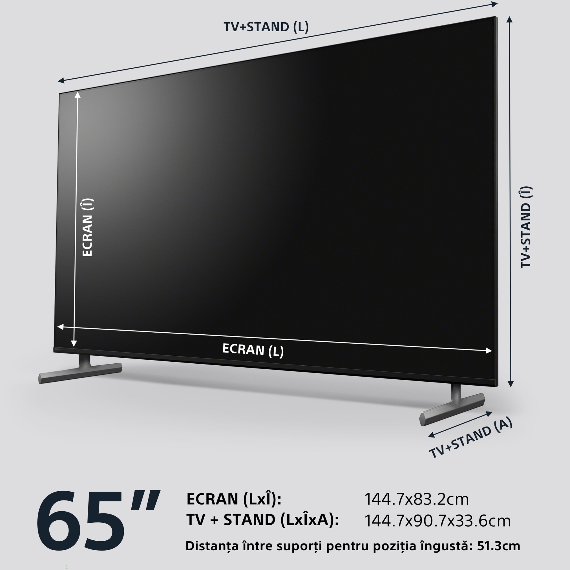 Televizor Sony BRAVIA LED 65X85L, 164 cm, Smart Google TV, 4K