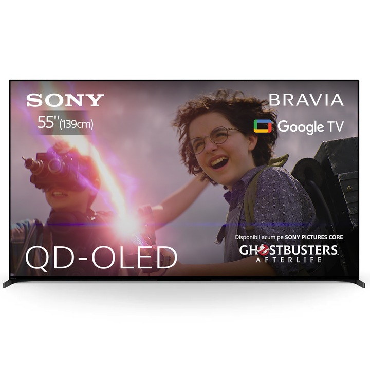 Televizor Sony BRAVIA OLED 55A95L, 139 cm, Smart Google TV, 4K Ultra HD, 100 Hz, Clasa G