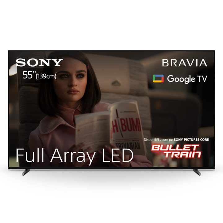 Televizor Sony BRAVIA LED 55X90L, 139 cm, Smart Google TV, 4K Ultra HD, 100 Hz, Clasa G