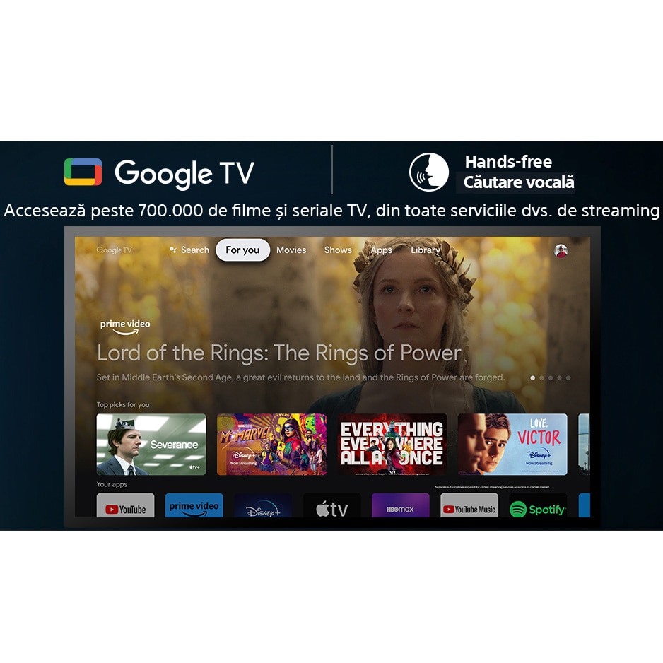 Televizor Sony BRAVIA LED 65X90L, 164 cm, Smart Google TV, 4K Ultra HD, 100 Hz, Clasa F