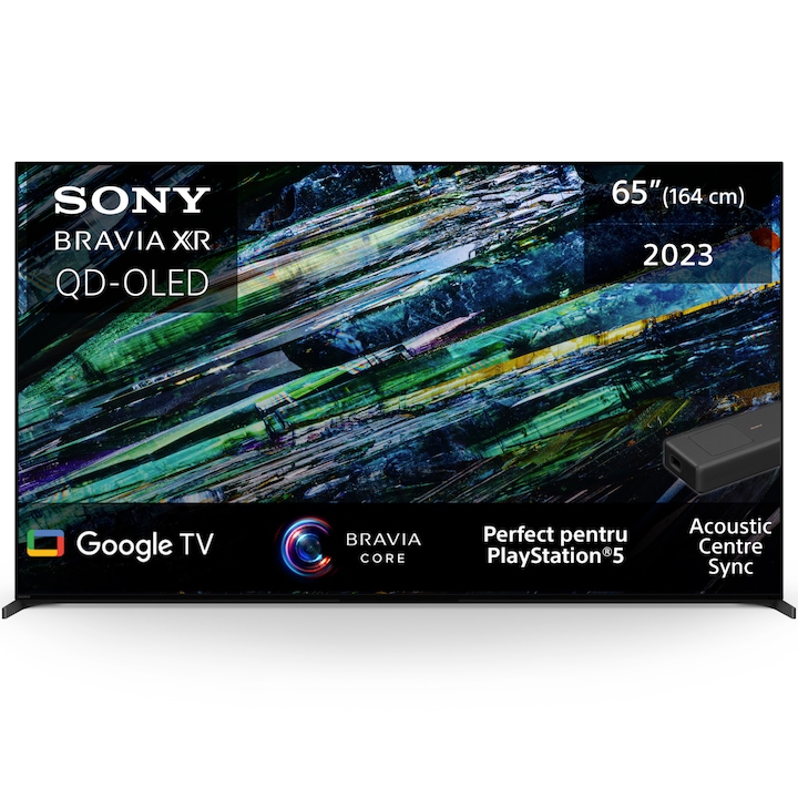Televizor Sony BRAVIA OLED 65A95L, 164 cm, Smart Google TV, 4K Ultra HD, 100 Hz, Clasa G (Model 2023)