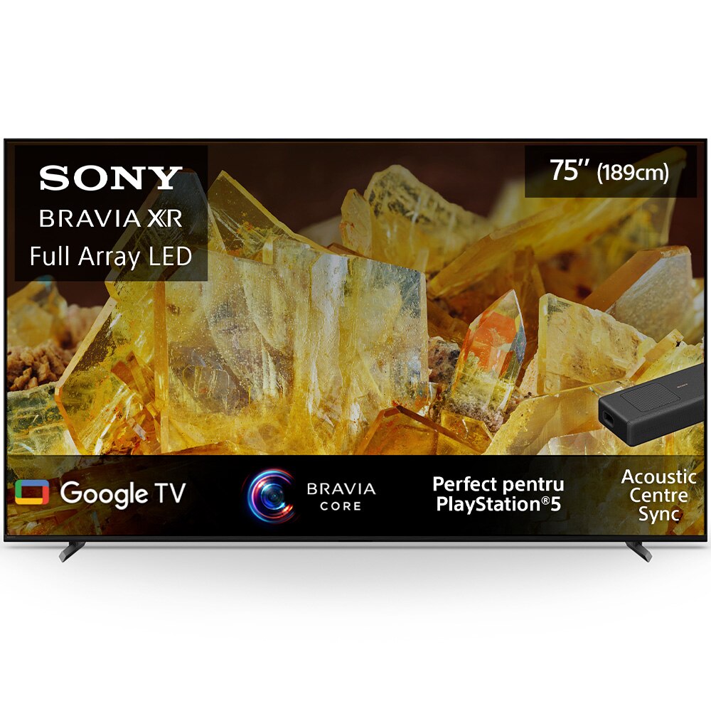 Televizor Sony BRAVIA LED 75X90L, 189 cm, Smart Google TV, 4K