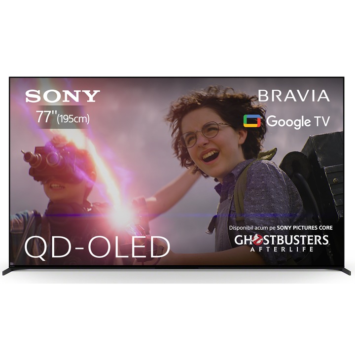 Televizor Sony BRAVIA OLED 77A95L, 195 cm, Smart Google TV, 4K Ultra HD, 100 Hz, Clasa G