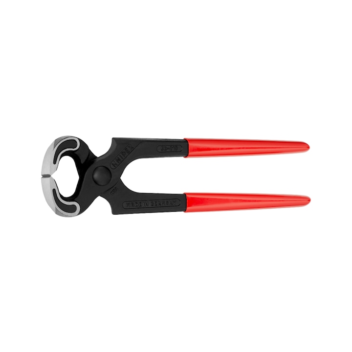 Cleste pentru cuie, Knipex, cap slefuit si manere acoperite cu plastic, 180 mm