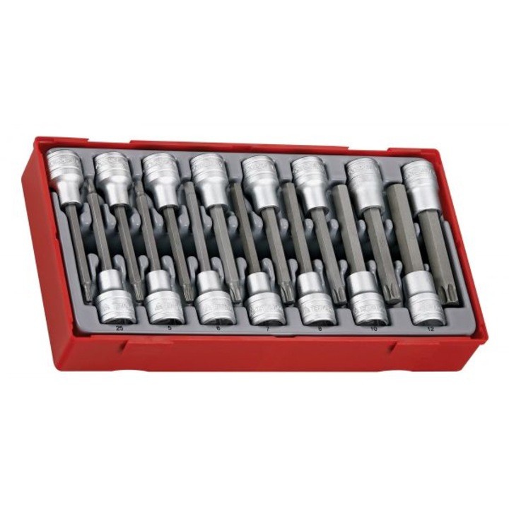 Set 15 chei tubulare, Teng Tools, Otel, Lungime 100 mm, Argintiu