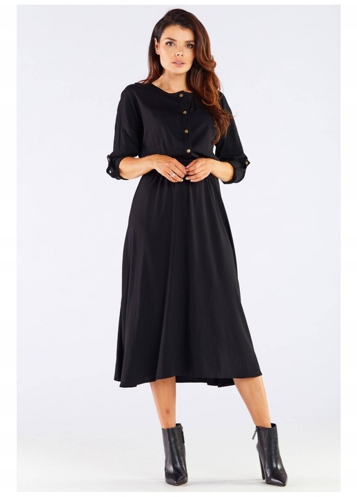 Rochie Awama, Elastan, Negru, L