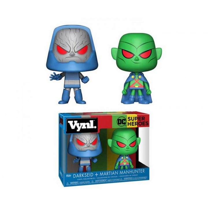 Комплект от 2 фигурки Vynl Dc Super Heroes Darkseid Martian Manhunter