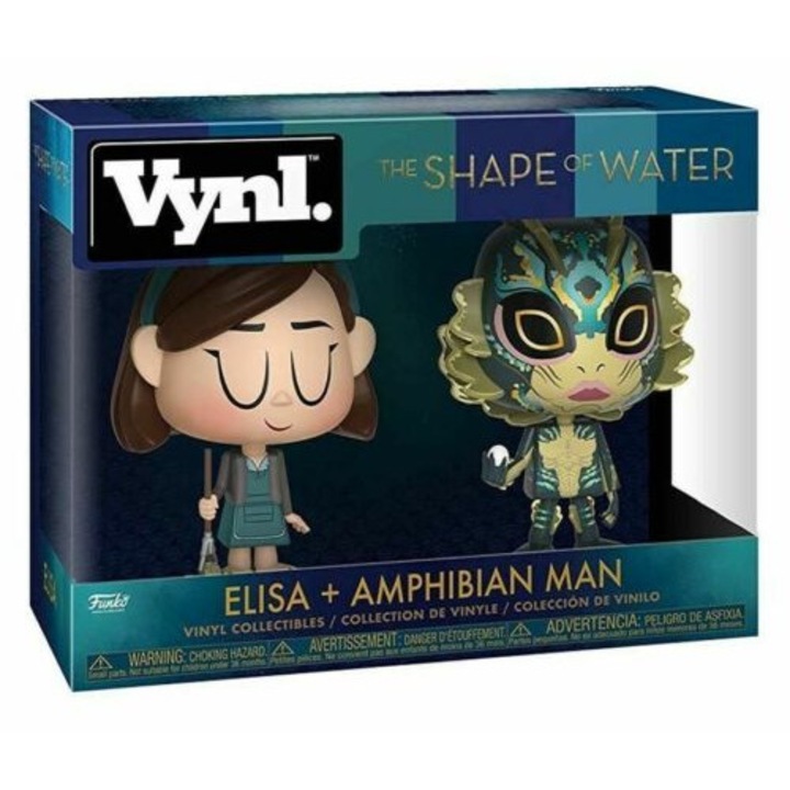 Játékfigura Funko POP! Shape of Water Amphibian Man +Elsa, set 2pak, 10cm