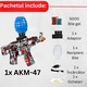 Pusca Automata de Jucarie, 5000 Bile din Gel 7-8 Mm, AK47, Ochelari de Protectie, Acumulator cu Incarcare USB, 31X7X28 Cm, + 14 Ani, Utility One