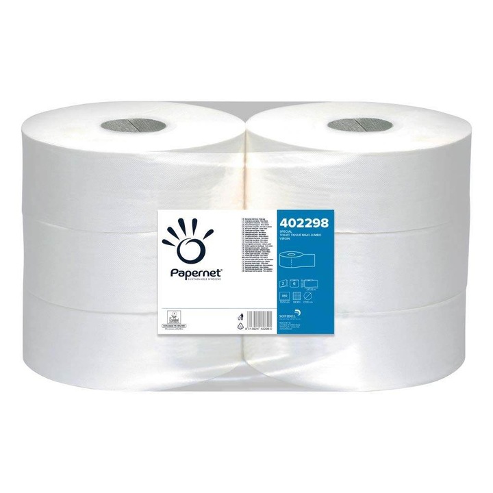 Papernet Maxi Ecolabel WC-papír, 2-rétegű, 247 m, 6 tekercs/Bax