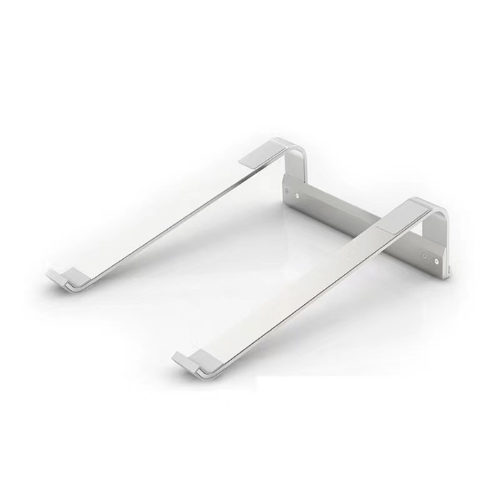 Stand portabil ergonomic laptop desktop, compatibil cu laptop-uri 10-18 inch, unghi reglabil, aliaj de aluminiu, argintiu