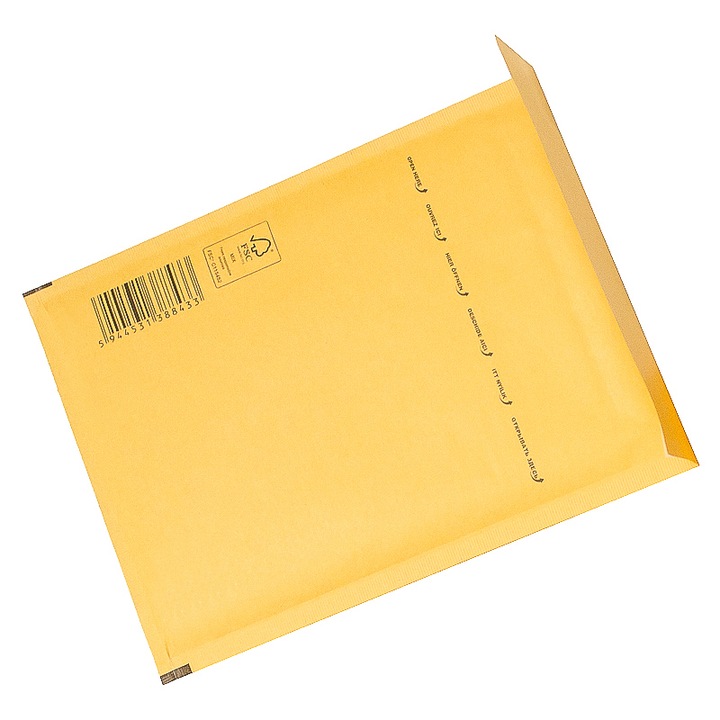 Set 100 bucati, Plic Antisoc Din Hartie 200 X 275 MM Maro