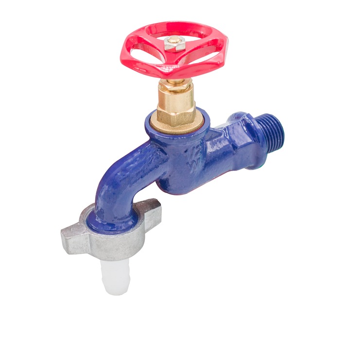 WTS 1/2 toli kék dupla szerviz öntöttvas csaptelep