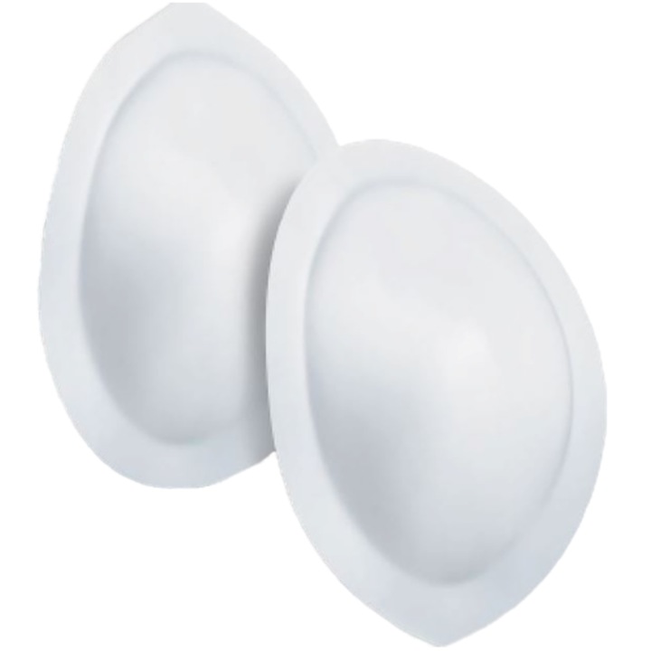 Set de absorbante cu forma anatomica pentru sani, 100 buc, White
