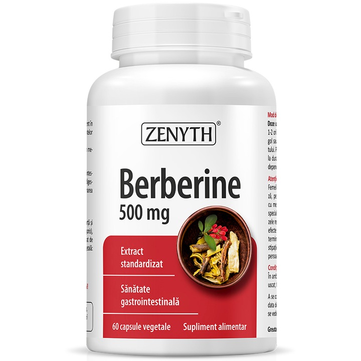 Berberine, 500 mg, Zenyth, 60 capsule