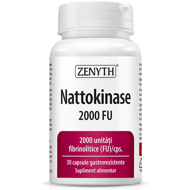 Nattokinase 2000 FU, Zenyth 30 capsule gastrorezistente