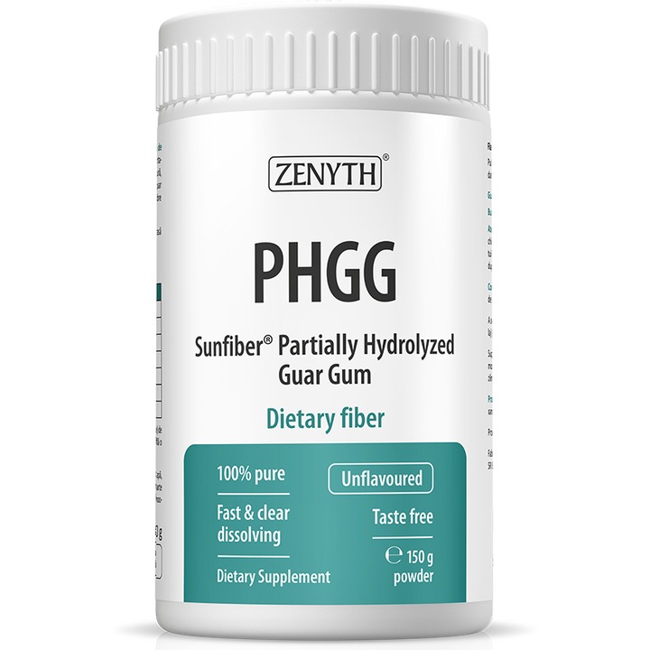 Fibre alimentare prebiotice PHGG, Zenyth, 150 g