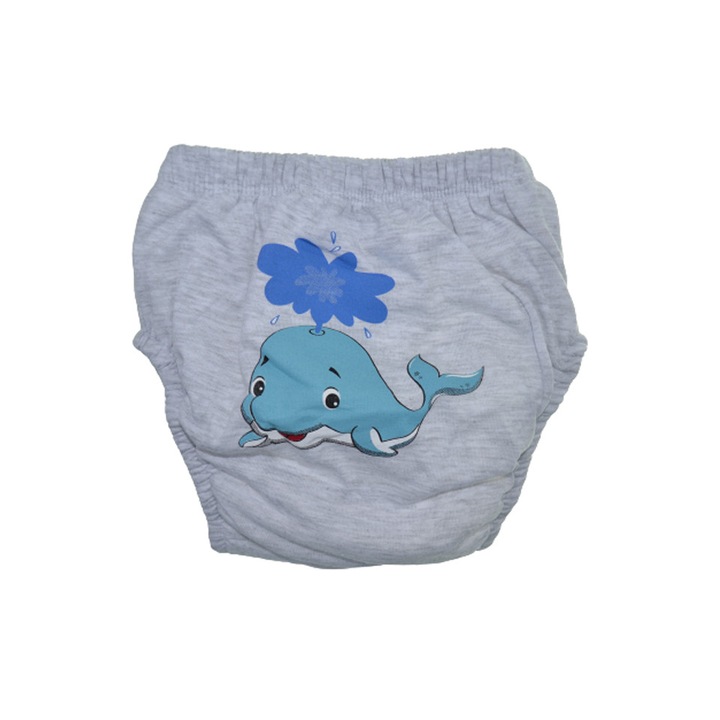 Chiloti de trecere la olita refolosibili pentru copii Mini Junior POS16-15, Gri +15 kg