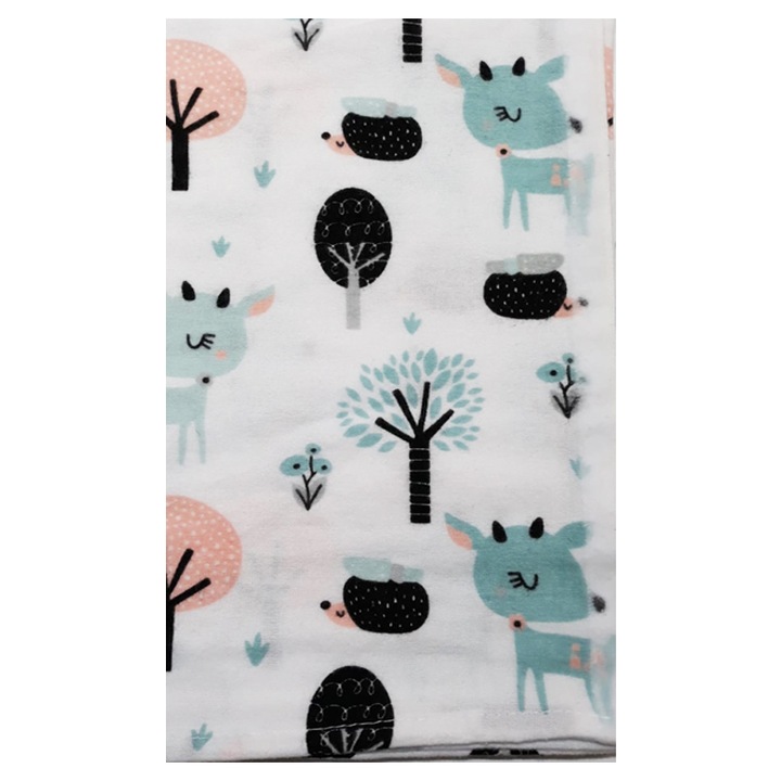 Scutec din finet reutilizabil 80 x 70 cm pentru bebelusi Sensillo 522545-1, Alb 0 luni +