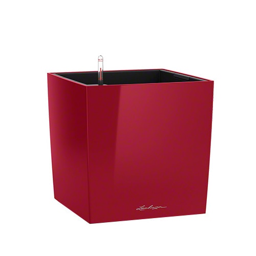 Ghiveci Lechuza Cube Premium 40 - set scarlet 16367
