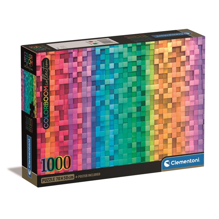 Clementoni Clementoni puzzle, Colorboom kollekció Pixel, 1000 db-os