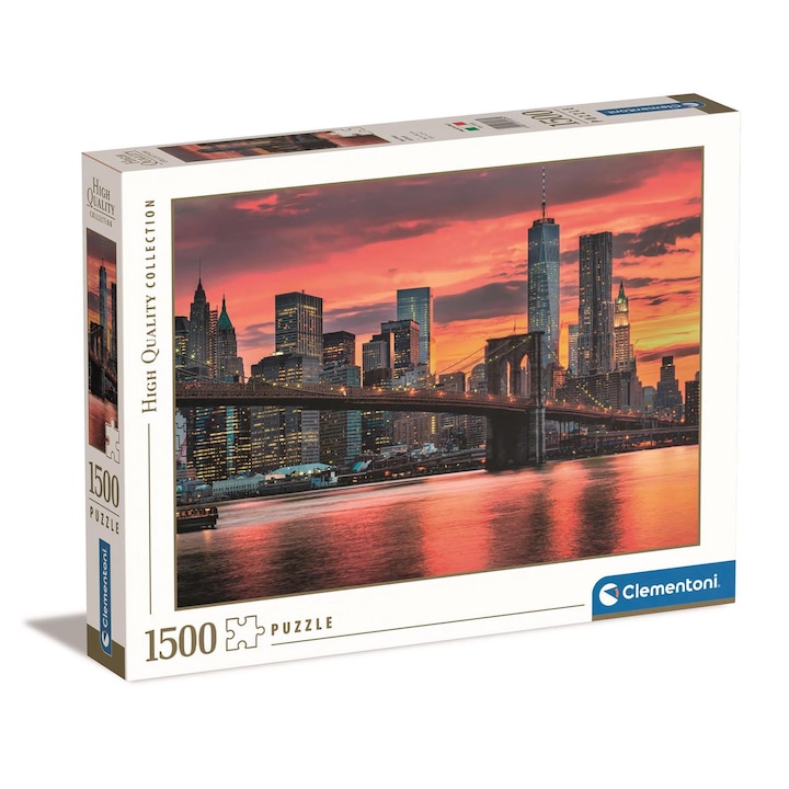 Clementoni High Quality Collection puzzle, East River alkonyatkor, 1500 db-os