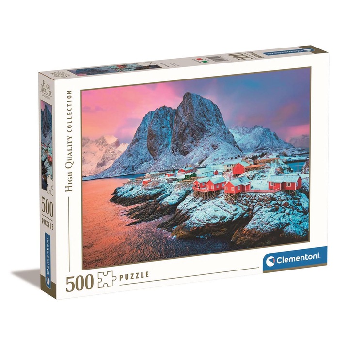 Пъзел Clementoni High Quality Collection, Рибарско селище Hamnoy, 500 части