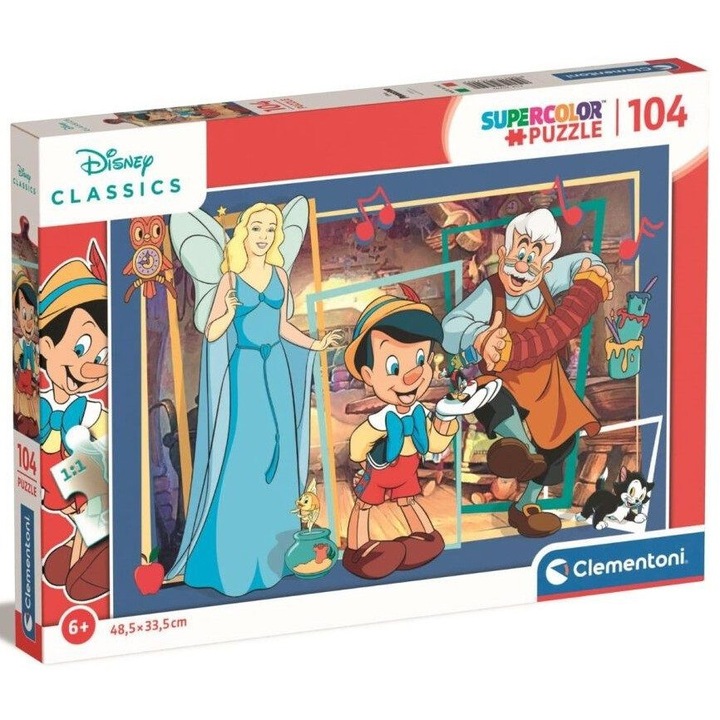 Puzzle Clementoni din 104 piese - Pinocchio