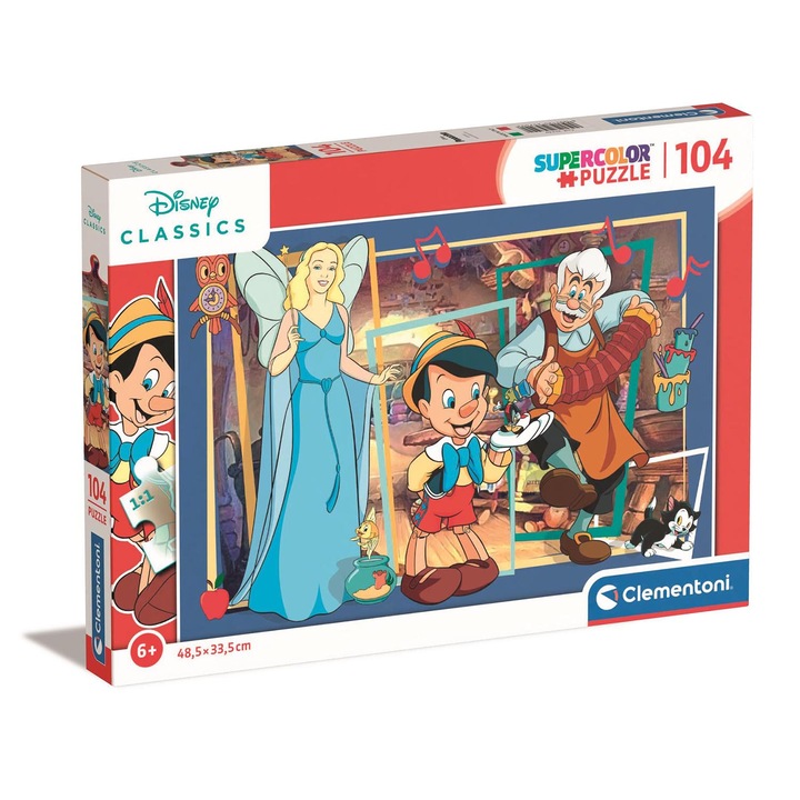 Пъзел Clementoni SuperColor, Pinocchio, 104 части