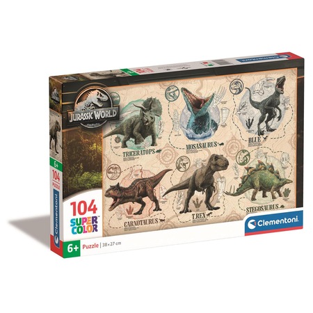 Clementoni SuperColor puzzle, Jurassic World 1, 104 db-os - eMAG.hu