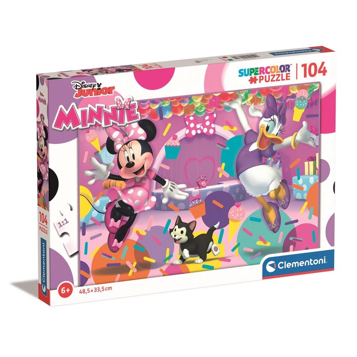 Clementoni SuperColor puzzle, Minnie és Daisy, 104 db