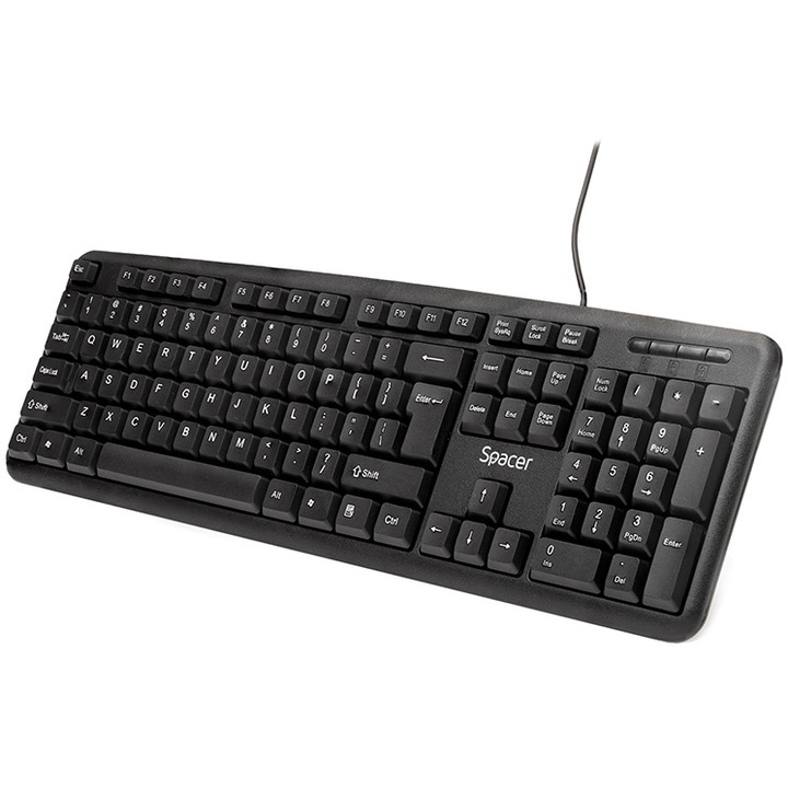Клавиатура Жична Spacer SPKB-S62, Черна