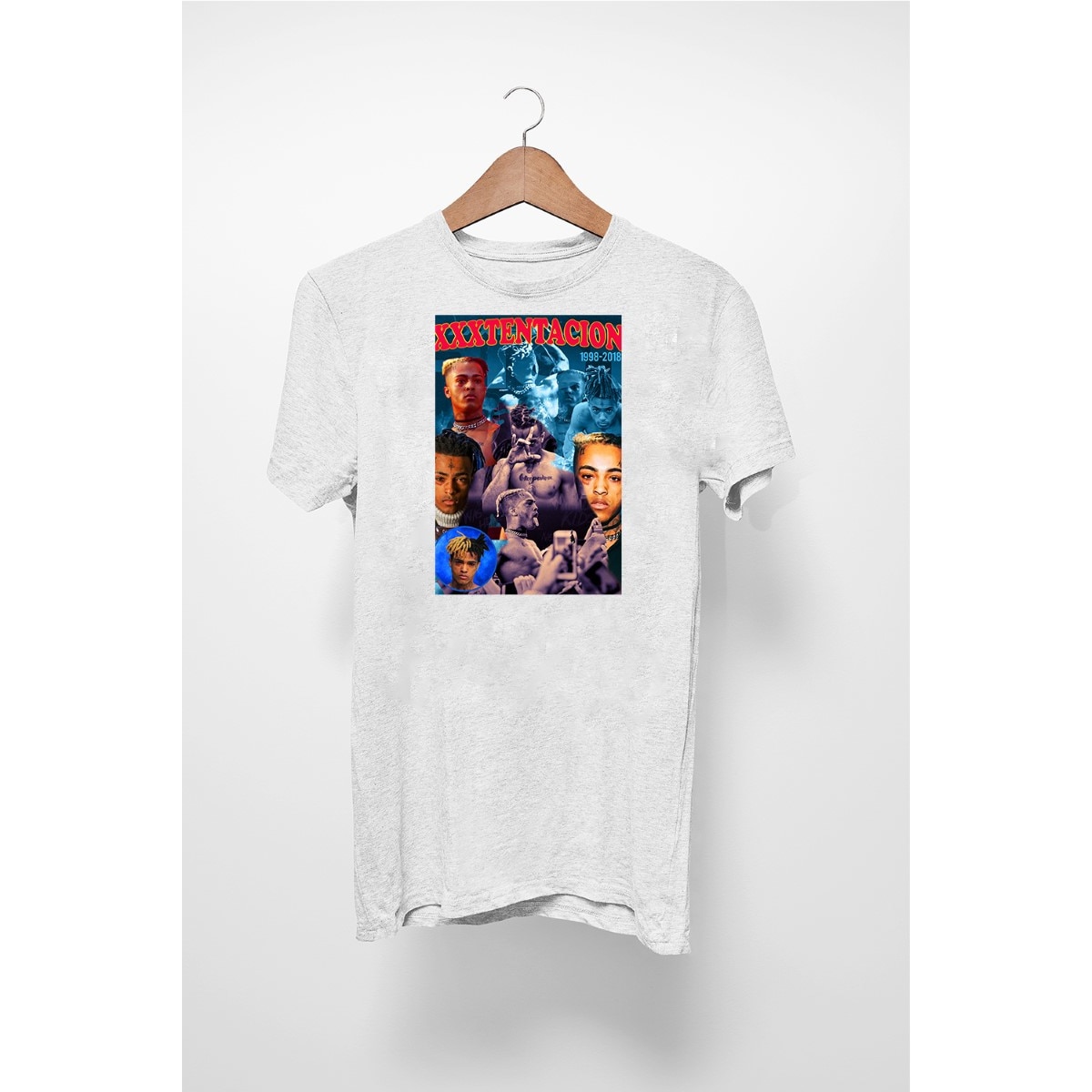 Tricou Personalizat Pentru Barbati Cu Imprimeu Xxxtentacion Model 4 Bumbac Alb 2xl Emag Ro