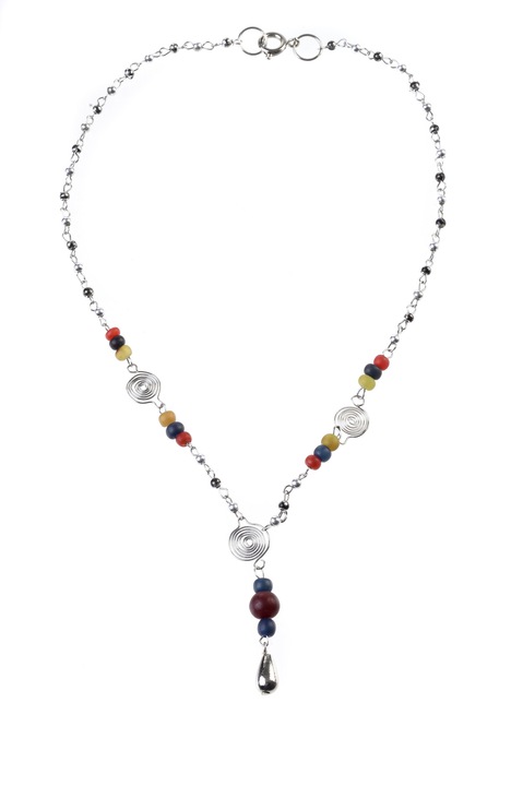 Colier, Gloria Maris Handmade, Metal8567 Multicolor, 40 cm